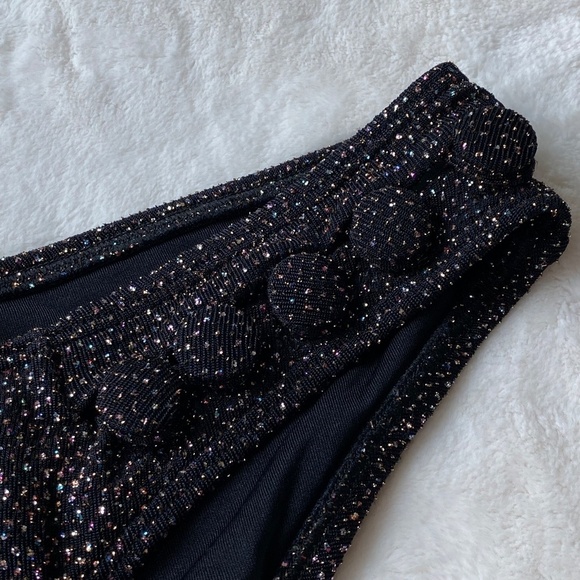 New! Normaillot DRAPÉ BIKINI BOTTOM BLACK 19667 - Picture 5 of 11